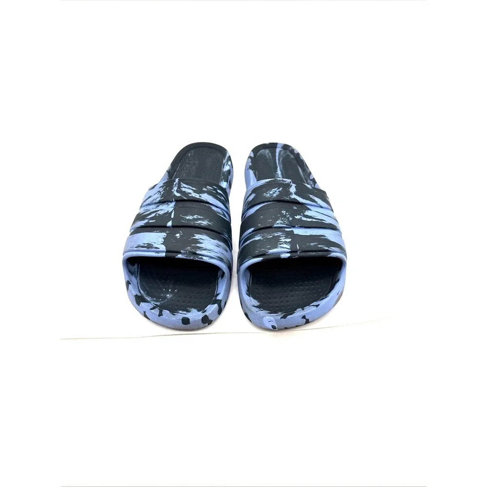 Adidas Adilette Flow Tie Dye Purple Slides JS3578 Unisex Sz 12 M